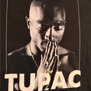 Authentic 2pac Black Memorial Tshirt 2xl Rap Tee Hip Hop